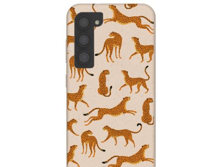 Seashell Wild Cats Samsung Galaxy S23 Case Discount