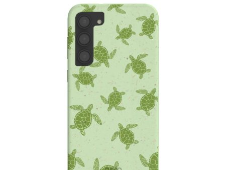 Sage Green Tiny Turtles Samsung Galaxy S23+(Plus) Case For Discount