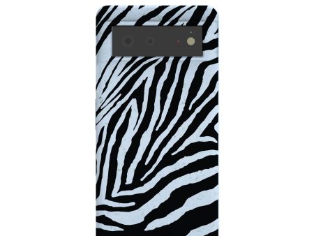 Powder Blue Zebra Google Pixel 6 Case Hot on Sale