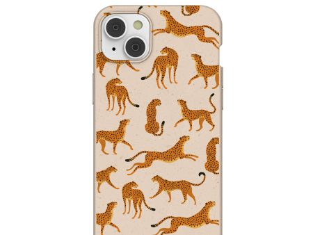 Seashell Wild Cats iPhone 14 Plus Case with MagSafe Module Cheap