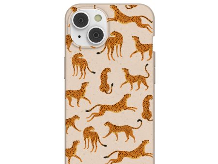 Seashell Wild Cats iPhone 14 Case with MagSafe Module Sale