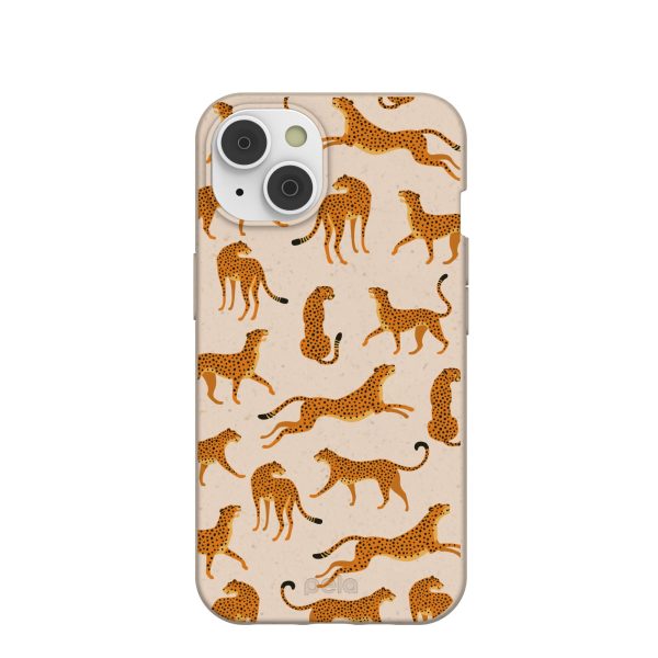 Seashell Wild Cats iPhone 14 Case with MagSafe Module Sale