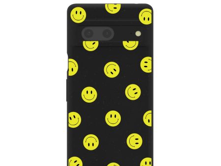 Black Smiley Google Pixel 7 Case Online Hot Sale