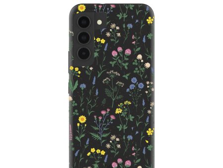 Black Shadow Blooms Samsung Galaxy S22 Case Online now