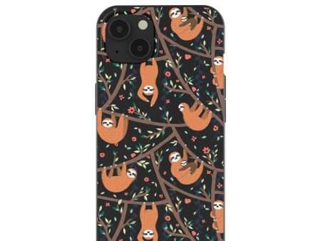 Black Jungle Sloths iPhone 13 Case For Sale