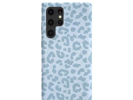 Powder Blue Sky Leopard Samsung Galaxy S22 Ultra Case Online Sale