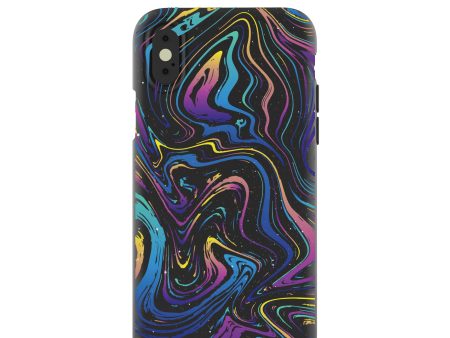 Black Galaxy Swirls iPhone X Case Discount