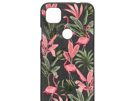 Black Flamingo Party Google Pixel 4a Case For Cheap