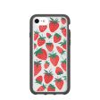 Clear Strawberries iPhone 6 6s 7 8 SE Case With Black Ridge Online