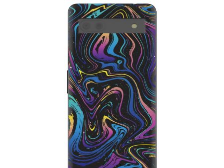 Black Galaxy Swirls Google Pixel 6a Case Sale