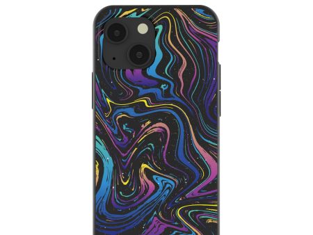 Black Galaxy Swirls iPhone 13 Mini Case on Sale