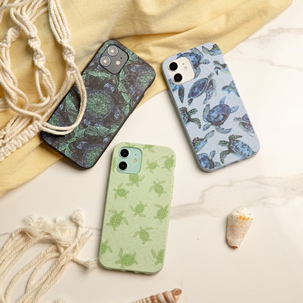 Sage Green Tiny Turtles iPhone 13 Pro Max Case For Sale