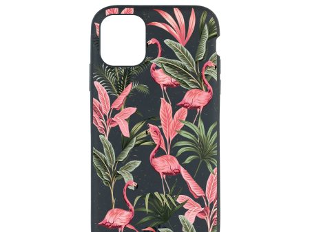 Black Flamingo Party iPhone 11 Case Hot on Sale