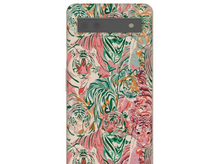 Seashell Hidden Tigers Google Pixel 6a Case For Sale