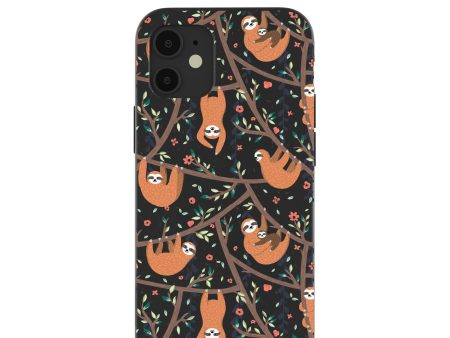 Black Jungle Sloths iPhone 12 Mini Case Fashion