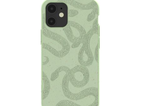 Sage Green Snaky iPhone 12  iPhone 12 Pro Case Cheap