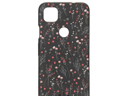 Black Night Garden Google Pixel 4a Case on Sale