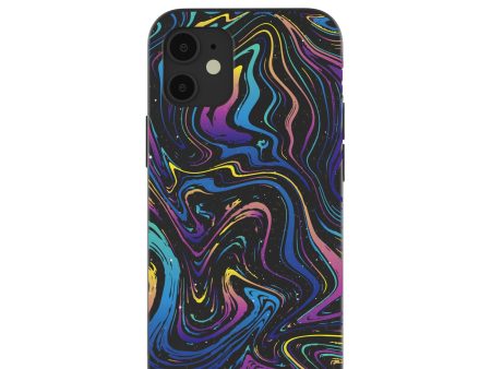 Black Galaxy Swirls iPhone 12 Mini Case Discount