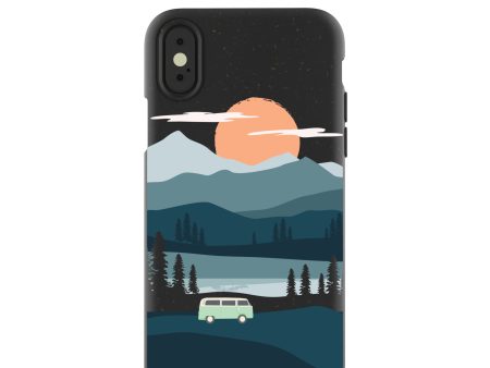 Black Digital Nomad iPhone X Case Fashion