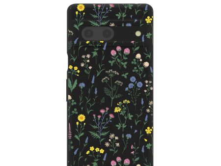 Black Shadow Blooms Google Pixel 7 Case Hot on Sale