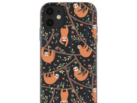 Black Jungle Sloths iPhone 11 Case For Cheap