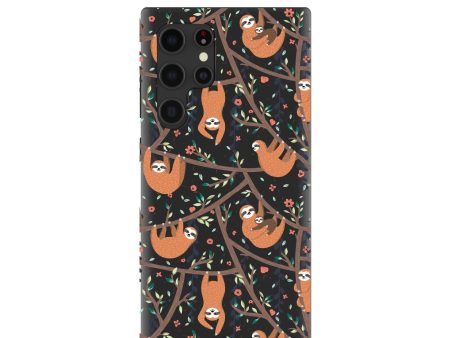 Black Jungle Sloths Samsung Galaxy S22 Ultra Case Online Sale