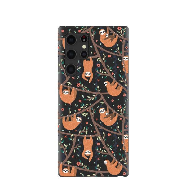 Black Jungle Sloths Samsung Galaxy S22 Ultra Case Online Sale