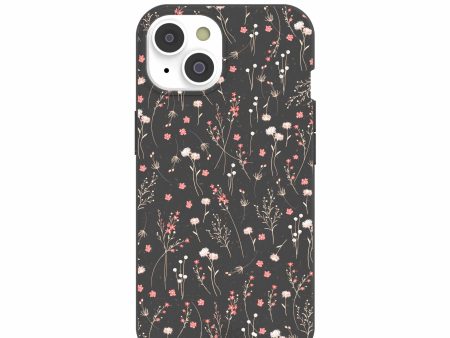 Black Night Garden iPhone 14 Case with MagSafe Module For Sale