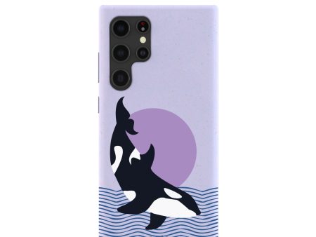 Lavender Orca Samsung Galaxy S22 Ultra Case For Sale