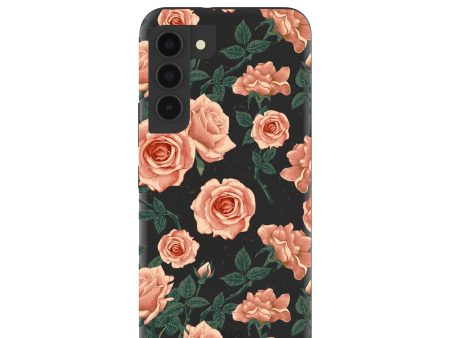 Black Vintage roses Samsung Galaxy S22 Case Online Hot Sale