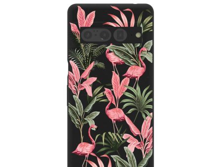 Black Flamingo Party Google Pixel 7 Pro Case on Sale