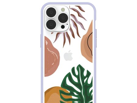 Clear Abstract Botanics iPhone 13 Pro Max Case With Lavender Ridge Fashion