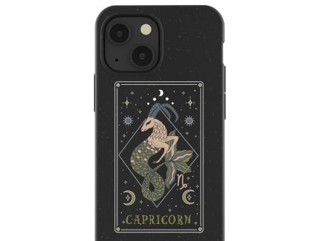 Black Capricorn iPhone 13 Mini Case on Sale