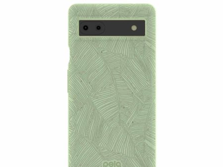 Sage Green Lushy Leaves Google Pixel 6a Case For Cheap