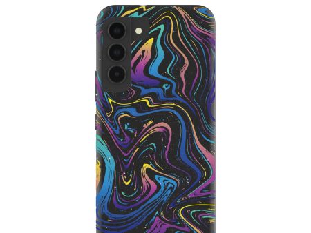 Black Galaxy Swirls Samsung Galaxy S22 Case For Cheap