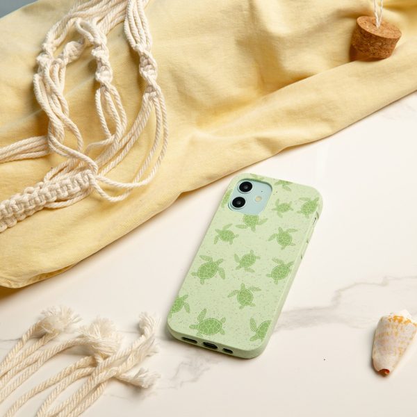 Sage Green Tiny Turtles iPhone 13 Pro Max Case For Sale