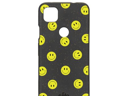 Black Smiley Google Pixel 4a Case Online