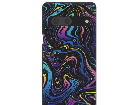 Black Galaxy Swirls Google Pixel 7 Case Online now