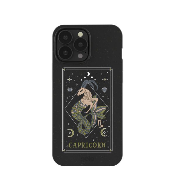 Black Capricorn iPhone 13 Pro Max Case Hot on Sale