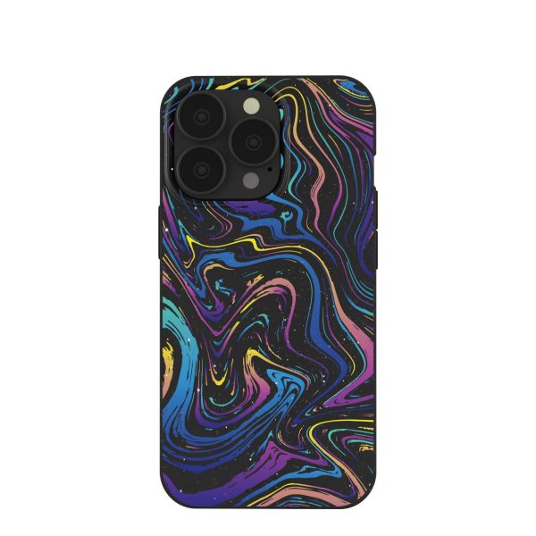 Black Galaxy Swirls iPhone 13 Pro Case Online