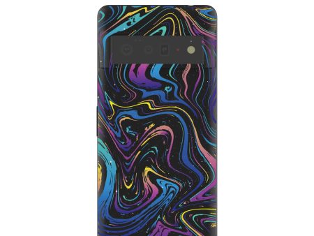 Black Galaxy Swirls Google Pixel 6 Pro Case Online