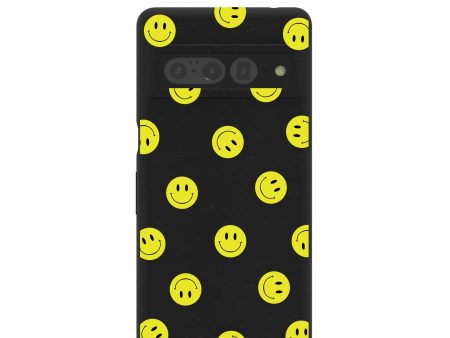 Black Smiley Google Pixel 7 Pro Case Online Hot Sale