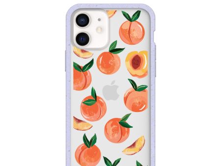 Clear Sweet Peach iPhone 12  iPhone 12 Pro Case With Lavender Ridge For Cheap