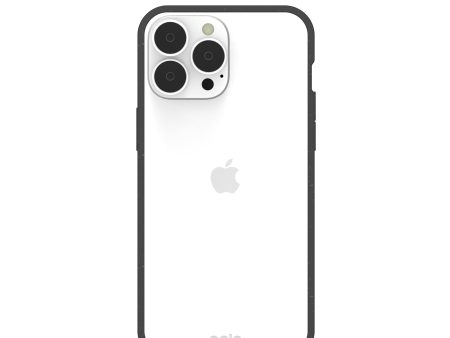 Clear iPhone 13 Pro Max Case with Black Ridge Fashion