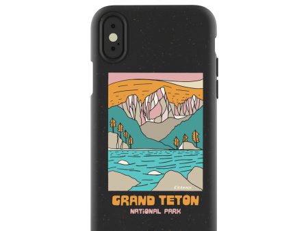 Black Grand Teton iPhone X Case Hot on Sale