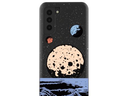 Black Retro Moon Samsung Galaxy S21 Case Online Hot Sale