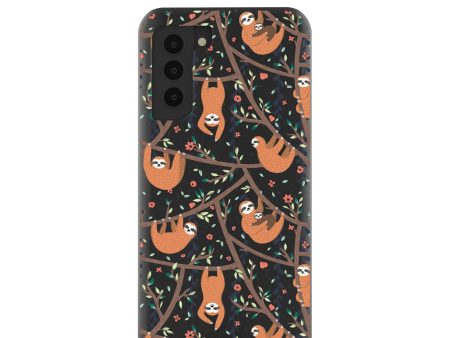 Black Jungle Sloths Samsung Galaxy S21 Case For Cheap