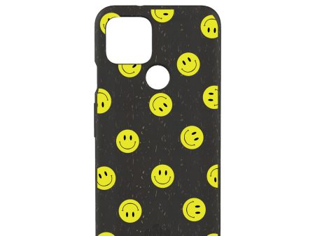 Black Smiley Google Pixel 5 Case Online Sale