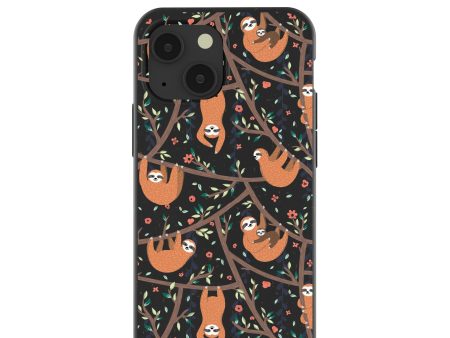 Black Jungle Sloths iPhone 13 Mini Case on Sale