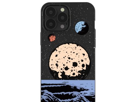 Black Retro Moon iPhone 13 Pro Max Case Sale